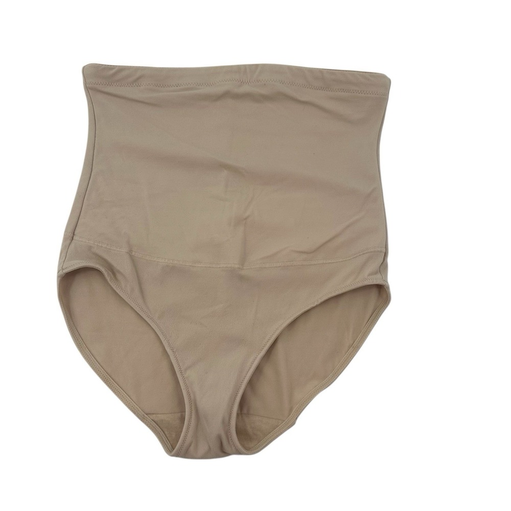 Maidenform High Waisted Shapewear Briefs Beige Nude Womens Size L